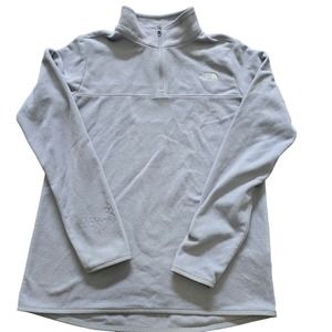 The North Face White Fleece Quarter Zip Jacket Women's‎ Size Small